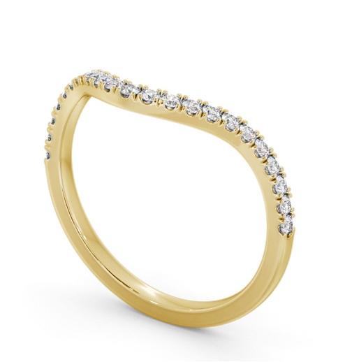 Half Eternity Round Diamond Curved Ring 9K Yellow Gold HE85_YG_THUMB1