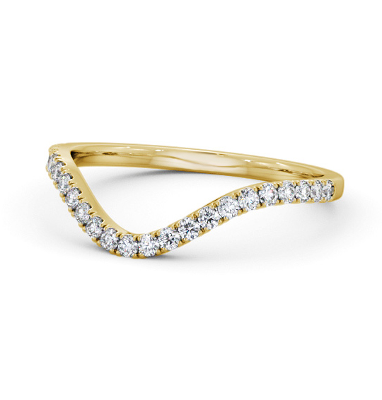 Emmy Half Eternity Ring Round Diamond Curved Microprong Setting HE85_YG_THUMB2 