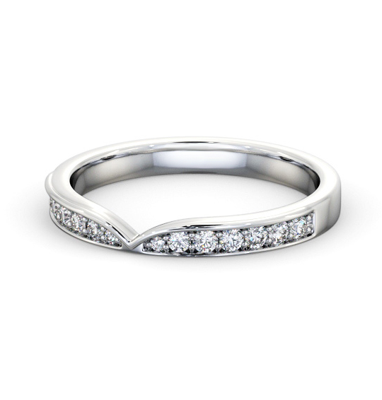Camile Half Eternity Ring Round Diamond Pinched Design HE86_WG_THUMB2 