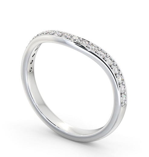 Half Eternity Round Diamond Ring 18K White Gold - Withel HE87_WG_THUMB1