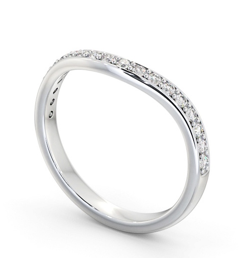 Half Eternity Round Diamond Curved Ring Platinum HE87_WG_THUMB1 