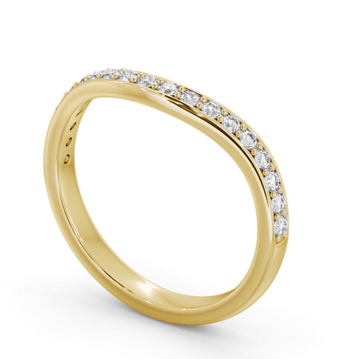 Half Eternity Round Diamond Curved Ring 9K Yellow Gold HE87_YG_THUMB1