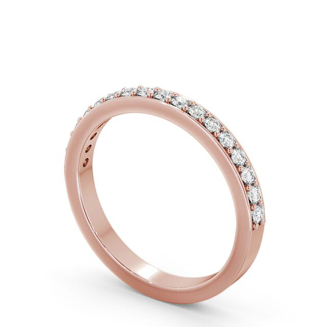 Half Eternity Round Diamond Ring 9K Rose Gold - Merrion