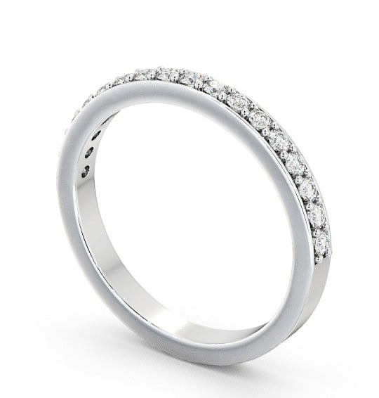 Half Eternity Round Diamond Pave Channel Set Ring 18K White Gold HE8_WG_THUMB1