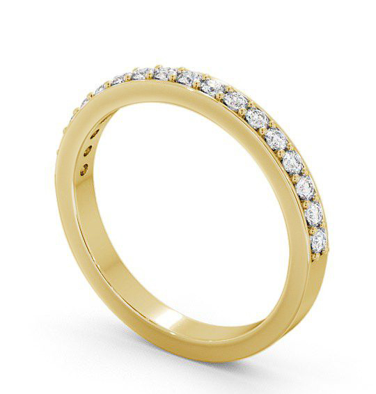  Half Eternity Round Diamond Ring 18K Yellow Gold - Merrion HE8_YG_THUMB1 