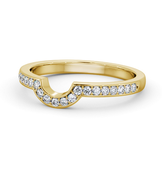 Efana Half Eternity Ring Round Diamond Moon Channel Setting HE90_YG_THUMB2 