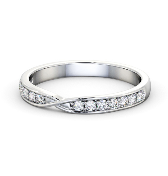 Maria Half Eternity Ring Round Diamond Crossover Channel Setting HE93_WG_THUMB2 