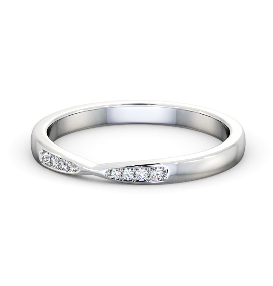 Alderton Ladies Round Diamond Wedding Ring Pinched Channel Setting HE94_WG_THUMB2 