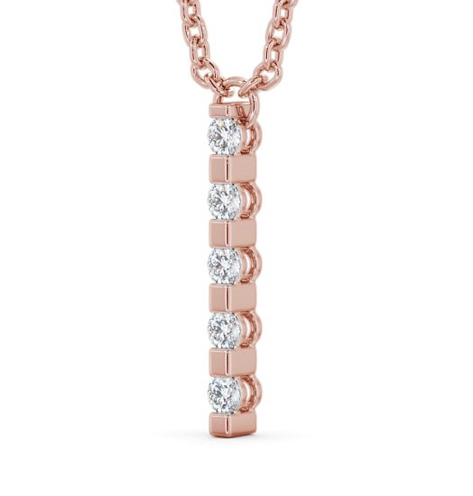 Journey Style Diamond Drop Pendant 9K Rose Gold PNT112_RG_THUMB1