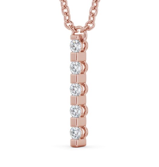 Journey Style Diamond Drop Pendant 9K Rose Gold PNT112_RG_THUMB1 