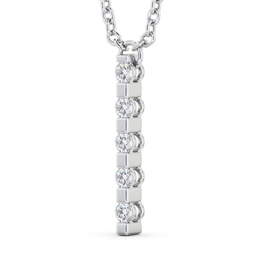 Journey Style Diamond Drop Pendant 9K White Gold PNT112_WG_THUMB1 