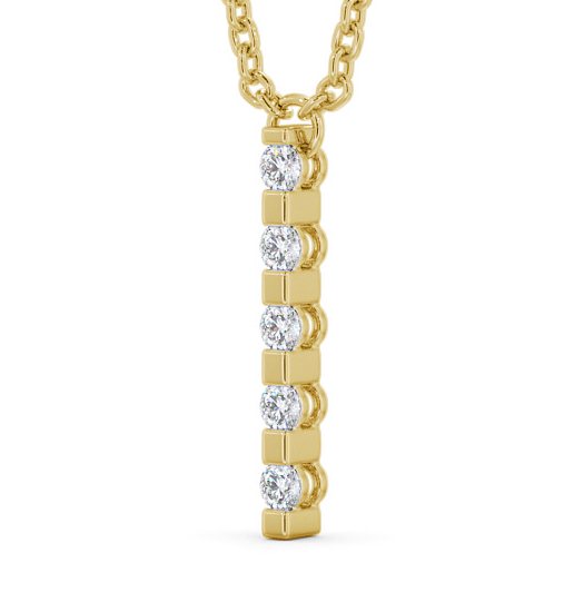 Journey Style Diamond Drop Pendant 9K Yellow Gold PNT112_YG_THUMB1