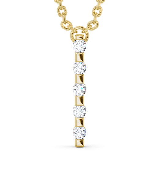  Journey Style Diamond Pendant 9K Yellow Gold - Amabile PNT112_YG_THUMB2 