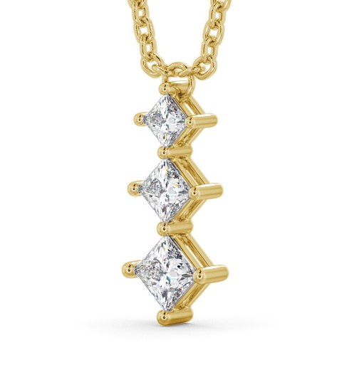 Journey Style Diamond Pendant 18K Yellow Gold - Carabel PNT125_YG_THUMB1