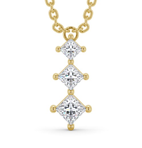  Journey Style Diamond Pendant 9K Yellow Gold - Carabel PNT125_YG_THUMB2 