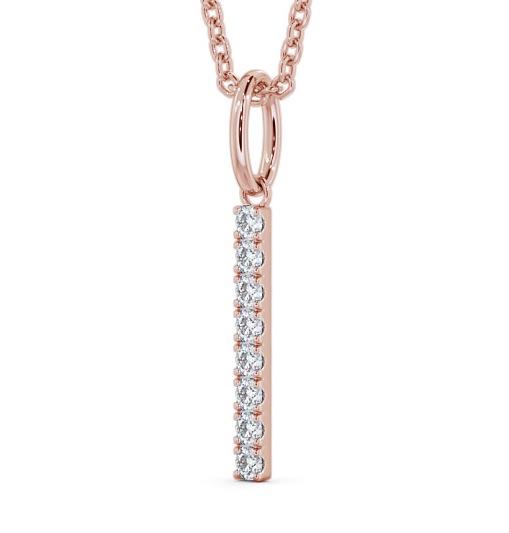 Journey Style Diamond Bar Pendant 18K Rose Gold PNT126_RG_THUMB1 