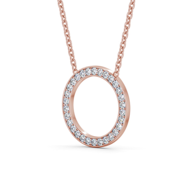 9ct Rose Gold Double Circle Slider Pendant | Goldmark (AU)