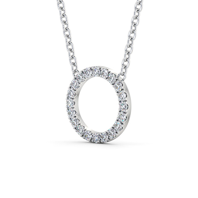 Roberto Coin 18K White Gold Circle of Life Diamond Necklace – Long's  Jewelers