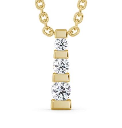 Severine Journey Pendant Round Diamond PNT135_YG_THUMB2 