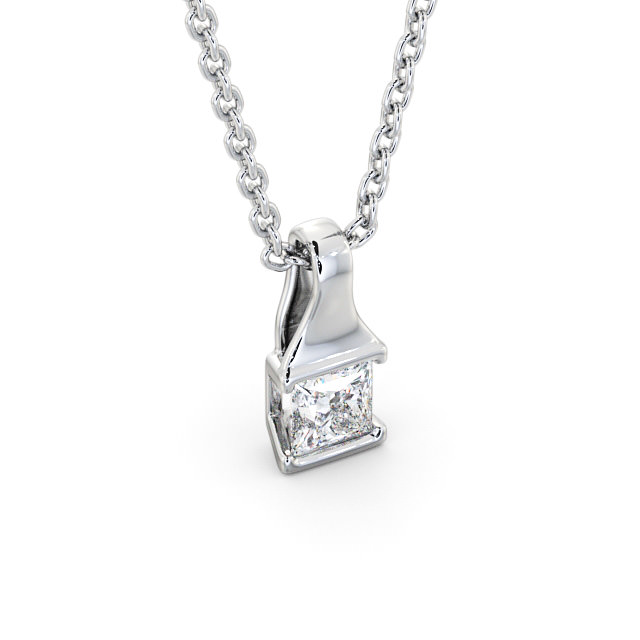 Tension set diamond deals pendant