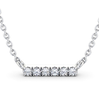 Onali Bar Style Pendant Round Diamond PNT169_WG_THUMB2 