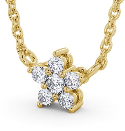 Star Style Diamond Pendant 18K Yellow Gold - Dolan PNT183_YG_THUMB1