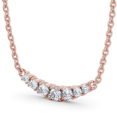 Bar Style Diamond Pendant 9K Rose Gold - Estrada PNT186_RG_THUMB1