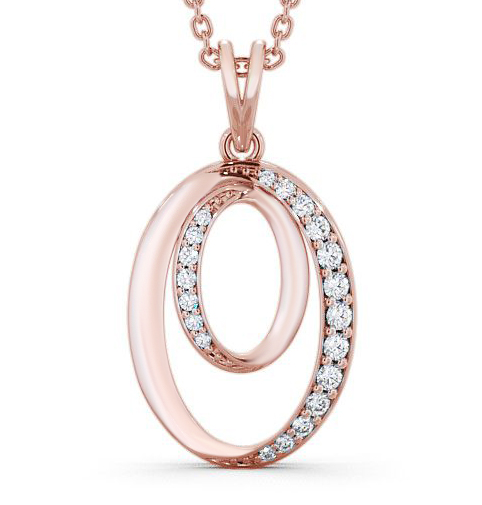 Ordale Circle Pendant Round Diamond 0.25ct PNT38_RG_THUMB2 