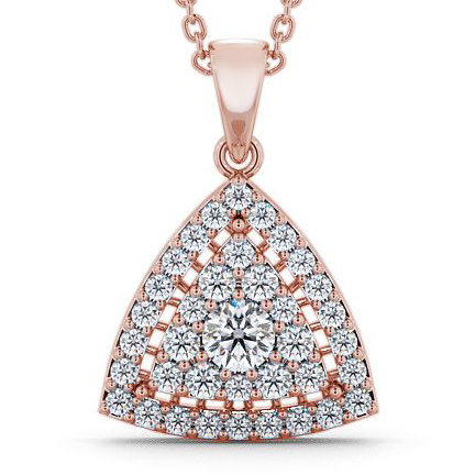 Delvin Cluster Pendant Round Diamond PNT42_RG_THUMB2 