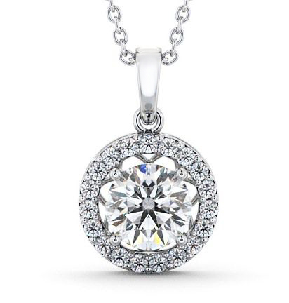 Clara Halo Pendant Round Diamond PNT6_WG_THUMB2 