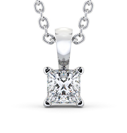Langal Solitaire Pendant Princess Diamond PNT81_WG_THUMB2 