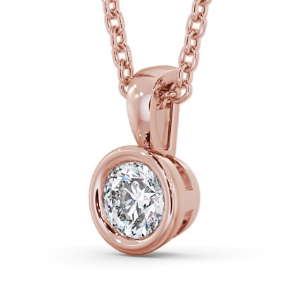 Round Solitaire Bezel Stud Diamond Pendant 18K Rose Gold PNT82_RG_THUMB1_1.jpg 