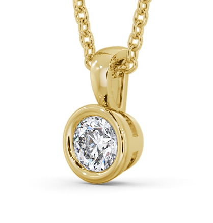 Round Solitaire Bezel Stud Diamond Pendant 18K Yellow Gold PNT82_YG_THUMB1_1.jpg