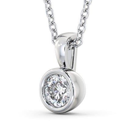 Diamond solitaire deals bezel set necklace