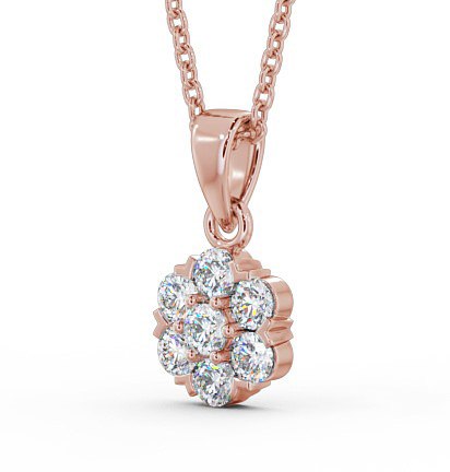 Cluster Style Diamond Pendant 18K Rose Gold PNT88_RG_THUMB1 