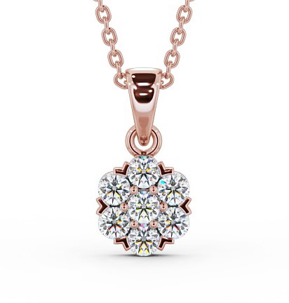  Cluster Style Diamond Pendant 9K Rose Gold - Christa PNT88_RG_THUMB2 