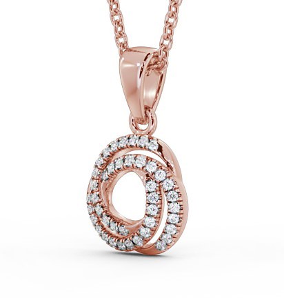 Cluster Style Diamond Swirling Pendant 18K Rose Gold PNT99_RG_THUMB1 