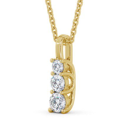 Journey Round Diamond Trilogy Pendant 9K Yellow Gold PNT9_YG_THUMB1