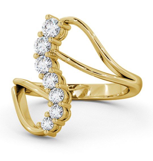  Seven Stone Round Diamond Ring 9K Yellow Gold - Aspley SE16_YG_THUMB2 
