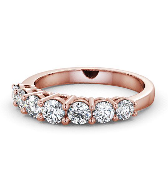  Seven Stone Round Diamond Ring 9K Rose Gold - Amley SE2_RG_THUMB2 
