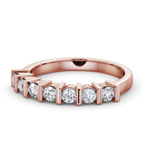  Seven Stone Round Diamond Ring 18K Rose Gold - Balerno SE4_RG_THUMB2 
