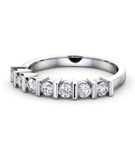  Seven Stone Round Diamond Ring 18K White Gold - Balerno SE4_WG_THUMB2 
