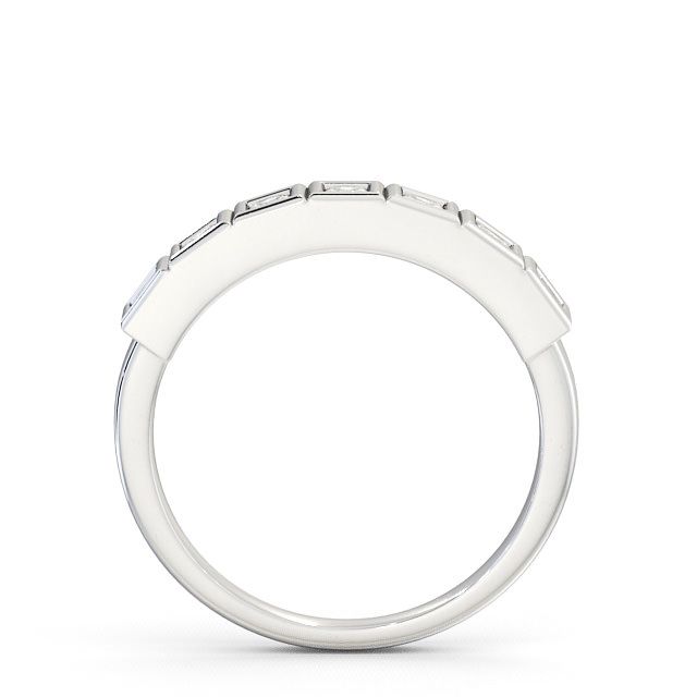 Seven Stone Princess Diamond Ring 9K White Gold - Ingleby SE7_WG_UP