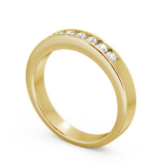 Seven Stone Round Diamond Ring 18K Yellow Gold - Haughley SE8_YG_THUMB1