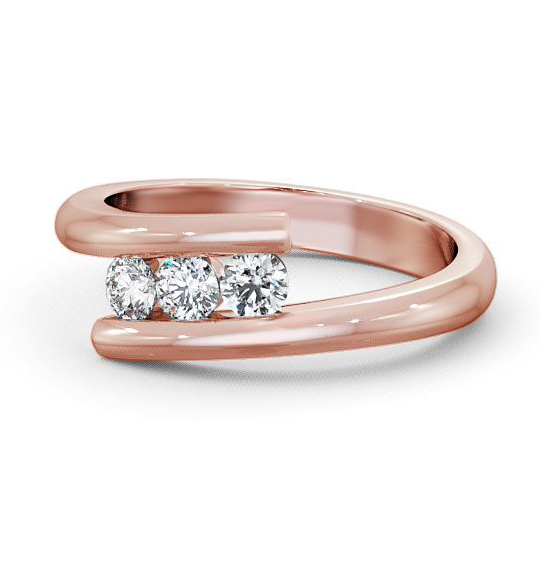 Tewin Three Stone Ring Round Diamond Sweeping Band TH25_RG_THUMB2 