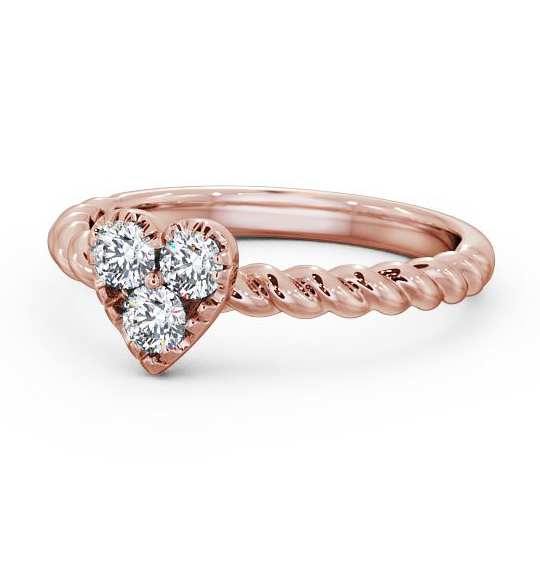 Havana Three Stone Ring Round Diamond Twisted Band TH41_RG_THUMB2 