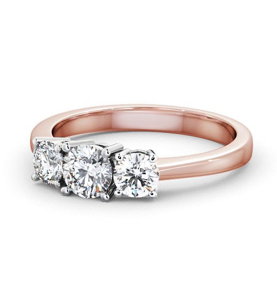 Brierley Three Stone Ring Round Diamond Tapered Band TH4_RWG_THUMB2 