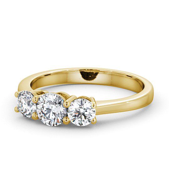  Three Stone Round Diamond Ring 9K Yellow Gold - Chalford TH5_YG_THUMB2 