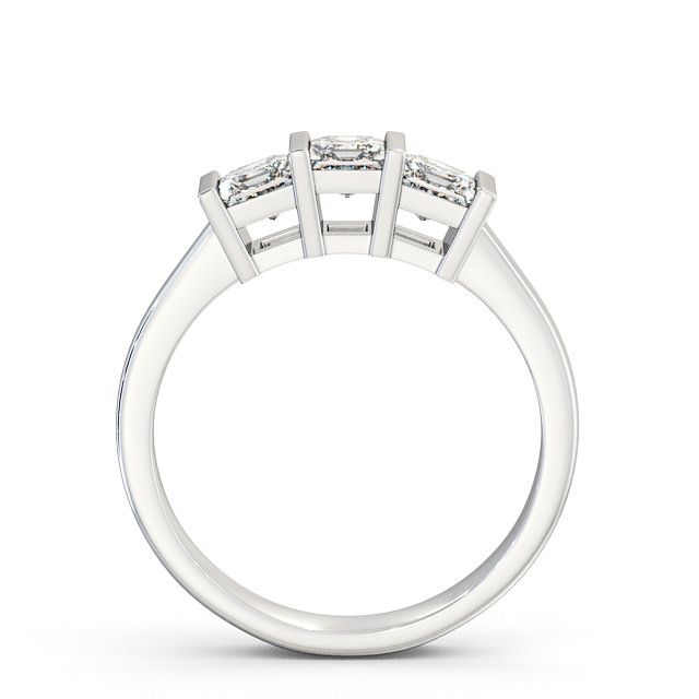 Three Stone Princess Diamond Ring Platinum - Laceby TH7_WG_UP