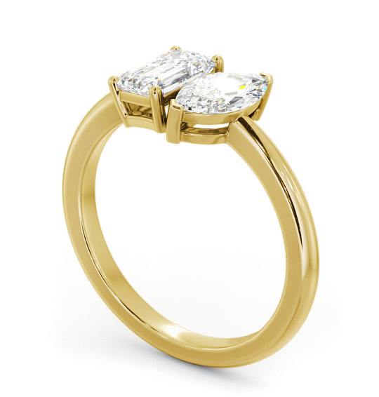 Marquise and Emerald Shape Toi et Moi Diamond Ring in 18K Yellow Gold tw10_yg_thumb1 